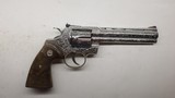 Colt Python Factory Hand Engraved D Level, 357 Mag 6