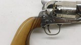 Colt 1860 Army 44 Black Power Italy 1960 Nickel Uberti - 6 of 25