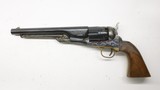 Colt 1860 Army 44 Black Power Shoulder stock Italy 1973 Uberti RAG - 18 of 21