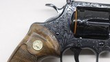 Colt BLUE Python Factory Expert Hand Engraved 6 , 357 Mag 4.25