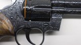Colt BLUE Python Factory Expert Hand Engraved 6 , 357 Mag 4.25