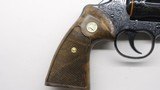 Colt BLUE Python Factory Expert Hand Engraved 6 , 357 Mag 4.25