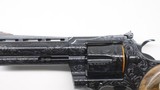Colt BLUE Python Factory Expert Hand Engraved 6 , 357 Mag 4.25