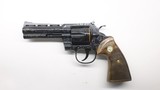 Colt BLUE Python Factory Expert Hand Engraved 6 , 357 Mag 4.25