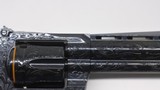 Colt BLUE Python Factory Expert Hand Engraved 6 , 357 Mag 4.25
