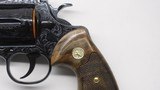 Colt BLUE Python Factory Expert Hand Engraved 6 , 357 Mag 4.25
