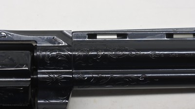 Colt Python Blued Custom Shop C Factory Hand Engraved 6" - Image 3 of 18