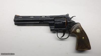 Colt Python Blued Custom Shop C Factory Hand Engraved 6" - Image 17 of 18