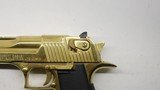 Magnum Research Desert Eagle Gold, NOS Made in Israel 50 AE - 15 of 18