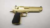 Magnum Research Desert Eagle Gold, NOS Made in Israel 50 AE - 1 of 18