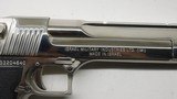 Magnum Research Desert Eagle Chrome, NOS Made in Israel 50 AE - 5 of 19