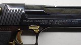 Magnum Research Desert Eagle Black & Gold NOS Made in Israel 50AE - 3 of 15