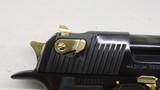 Magnum Research Desert Eagle Black & Gold NOS Made in Israel 50AE - 4 of 15