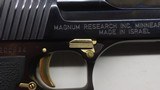 Magnum Research Desert Eagle Black & Gold NOS Made in Israel 50AE - 6 of 15