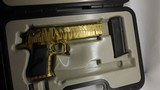 Magnum Research Desert Eagle Gold Tiger Stripe, NOS 50 AE - 8 of 10