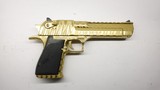 Magnum Research Desert Eagle Gold Tiger Stripe, NOS 50 AE - 1 of 10