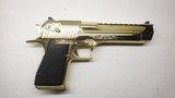 Magnum Research Desert Eagle Polished Gold, NOS, 50 AE - 1 of 12