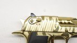 Magnum Research Desert Eagle Gold Tiger Stripe, NOS 50 AE - 4 of 12