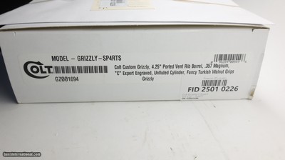 Colt Grizzley Custom Shop Hand Engraved C Level Expert 4.25