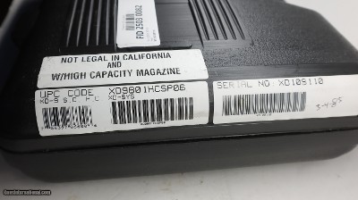 Springfield XD XD-9 Sub Compact 9mm in case 4 x mags - Image 16 of 16