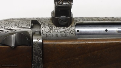 Steyr Model L Engraved, 5.6x57mm With rings Rare gun!Here - Image 5 of 25