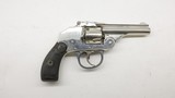 Iver Johnson Top Break Nickel Hammerless 38 S&W 3