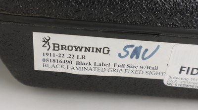 Browning 1911-22Black Label Full Sze 2014 Factory demo 051816490 - Image 14 of 14