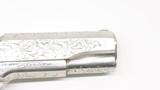 Remington Rand Colt 1911 1911A1 45 APC 1943 Engraved Nickel Ivory - 3 of 20