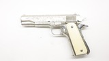 Remington Rand Colt 1911 1911A1 45 APC 1943 Engraved Nickel Ivory - 19 of 20