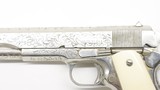 Remington Rand Colt 1911 1911A1 45 APC 1943 Engraved Nickel Ivory - 17 of 20