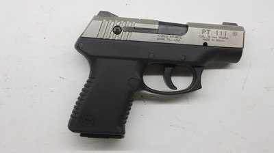 Taurus PT 111 Millennium Titanium 9mm 2 x Mag, cased Clean