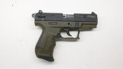 Walther P22 22 Smith & Wesson 3 x mags OD Green