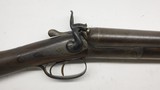 W. Griffiths Hammer gun, 12ga 29