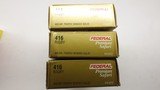 Remington Premium Safari 416 Rigby 400gr Trophy Bonded Solid x 3 (60) T416T2