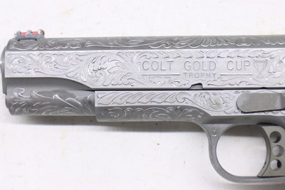 Colt 1911 Gold Cup Lite Custom Shop Factory Hand Engraved D - Image 14 of 18