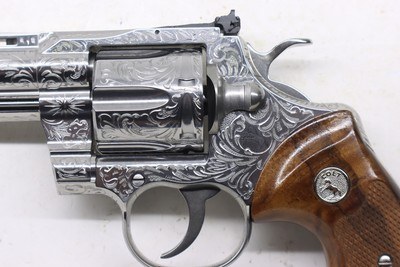 Colt Python Factory Engraved D 357 Mag 4.25