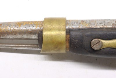 Unmarked percussion conversion from Flintlock Civil war 50 caliber pistol - Image 18 of 21