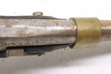 Unmarked percussion conversion from Flintlock Civil war 50 caliber pistol - Image 8 of 21