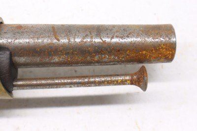 Unmarked percussion conversion from Flintlock Civil war 50 caliber pistol - Image 3 of 21