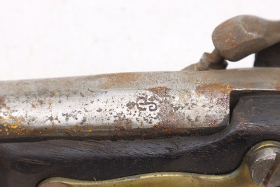 Unmarked percussion conversion from Flintlock Civil war 50 caliber pistol - Image 20 of 21