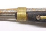 Unmarked percussion conversion from Flintlock Civil war 50 caliber pistol - Image 18 of 21