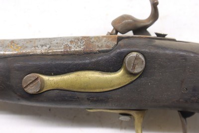 Unmarked percussion conversion from Flintlock Civil war 50 caliber pistol - Image 17 of 21