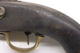 Unmarked percussion conversion from Flintlock Civil war 50 caliber pistol - Image 16 of 21