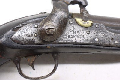 Simeon North U.S. Contract 1828 Navy Flintlock Pistol 54BP Civil War - Image 6 of 21