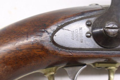 U.S. Henry Aston Model 1842 Percussion Pistol Dated 1849 54 BP - Image 4 of 21