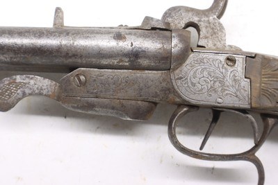 Spanish Pinfire Double Barrel Coat Pistol - Image 19 of 21