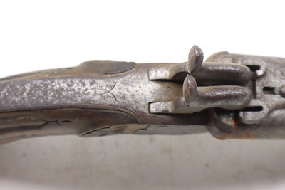Spanish Pinfire Double Barrel Coat Pistol - Image 10 of 21