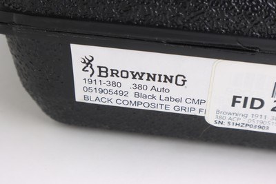 Browning 1911-380 Black Label 380 ACP 2017 like new case 051905192 - Image 13 of 13