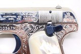 Colt 1908 Nickel Pearl factory engraved B Expert Custom shop - Image 13 of 18