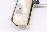Colt 1908 Nickel Pearl factory engraved B Expert Custom shop - Image 2 of 18